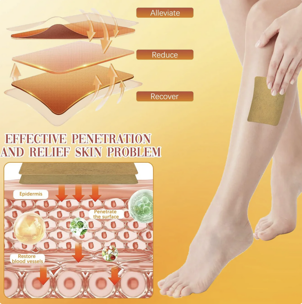 Turmeric Varicose Vein Patches | Natural Herbal Therapy for Swelling, Fatigue & Vein Health